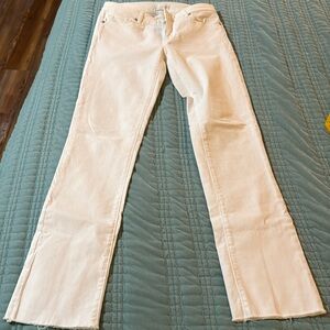 Loft women’s size 4, modern straight white jeans